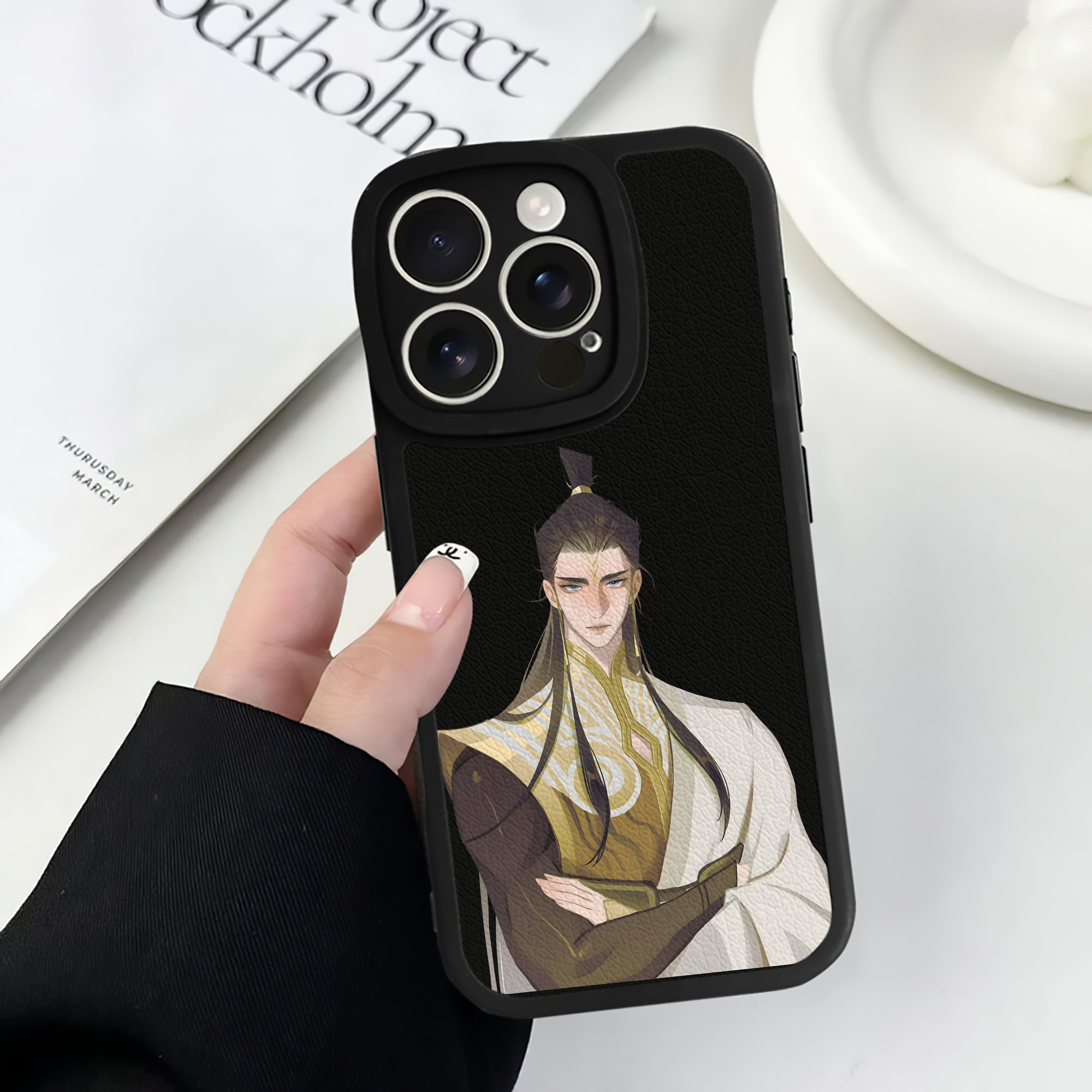 （画像用） Ne Zha 2 ナタ 魔童の大暴れ 【iPhone 16シリーズ対応】シリコンスマホケース（レザー調） 材質：シリコン